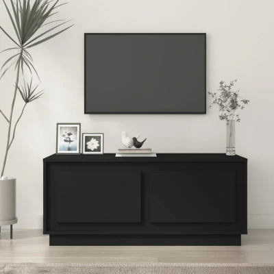 Afbeelding van Salontafel 102x50x44 cm bewerkt hout zwart
