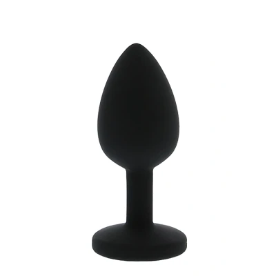 Afbeelding van Mini Buttplug met Diamant Zwart / Roze
