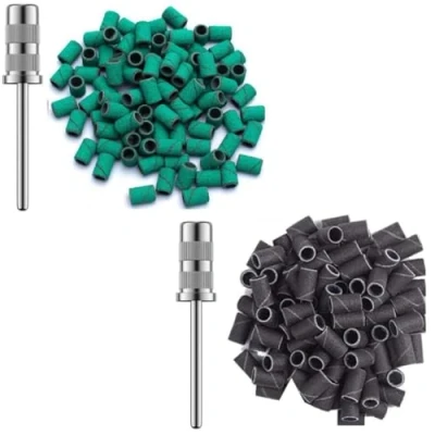 Afbeelding van Goodbitz® Schuurrolletjes Nagelfrees 80 en 100 grit Schuurrollen Schuurhulzen Sanding bands nagels nails