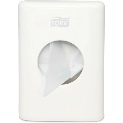 Image de TORK 566000 Distributeur de sachets hygiéniques en plastique blanc B5