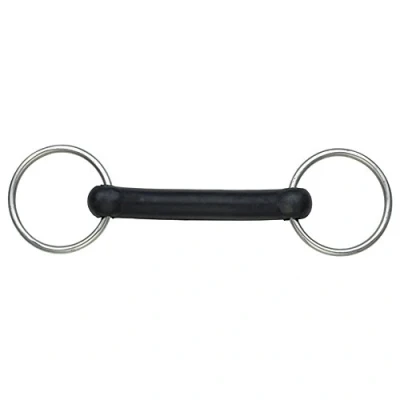 Afbeelding van Shires Rubber Stang Buigzaam Black 11,5cm