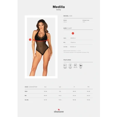 Afbeelding van Obsessive Medilla Teddy Zwart