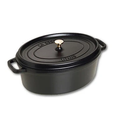 Afbeelding van Staub Cocotte , Ovaal 37 Cm Zwart