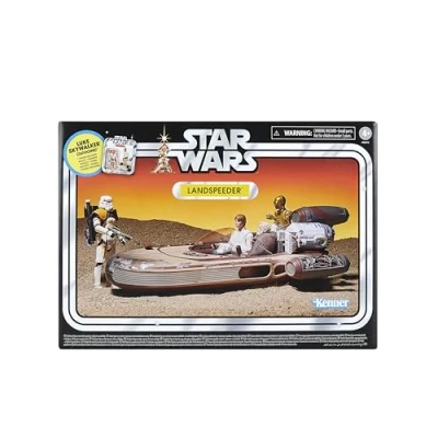 Afbeelding van Hasbro Star Wars The Vintage Collection, Landspeeder et Luke Skywalker, figurines véhicule inspirés du film : Un nouvel espoir de 9,5 cm
