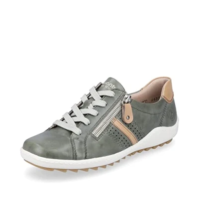 Afbeelding van Remonte Lage damesschoenen, R1432, comfortabele Groen Combi 52