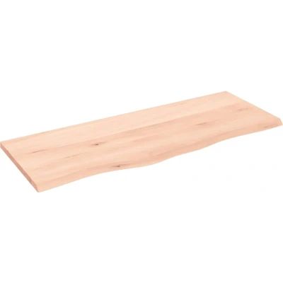 Afbeelding van vidaXL Wastafelblad 100x40x2 cm onbehandeld massief hout