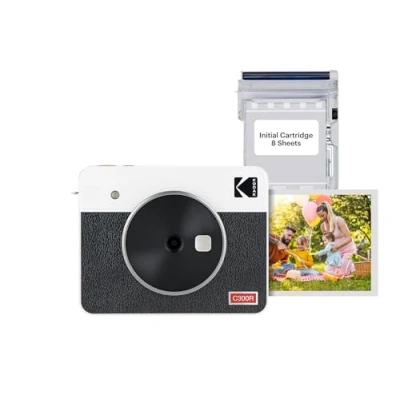 Image de Kodak Appareil Photo Instantané Mini Shot Combo 3 Retro Blanc (c300rwhite)