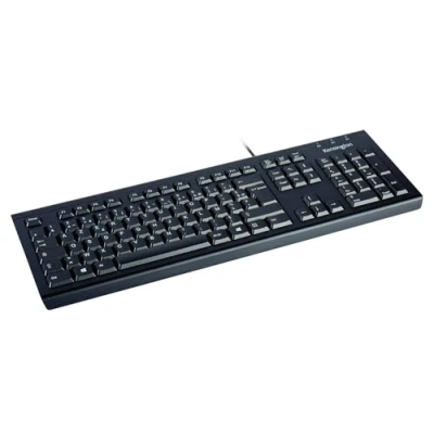 Afbeelding van Kensington KB100 EQ Toetsenbord full size USB AZERTY Frans zwart