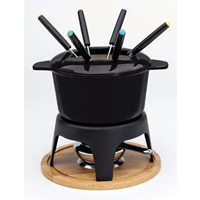 Image de Baumalu Service à Fondue Bourguignone caquelon noir 17 cm