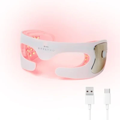 Afbeelding van Stylpro Radiant EYES RED LED Light Therapy Goggles FOR Huidverzorgingstool, Maat: One Size, White