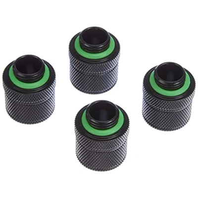 Image de CORSAIR Hydro X Series XF Compression Fitting Raccord pour système de refroidissement par liquide noir (pack 4)