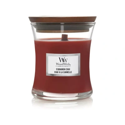 Afbeelding van WoodWick Geurkaars Mini Cinnamon Chai 8 cm / ø 7