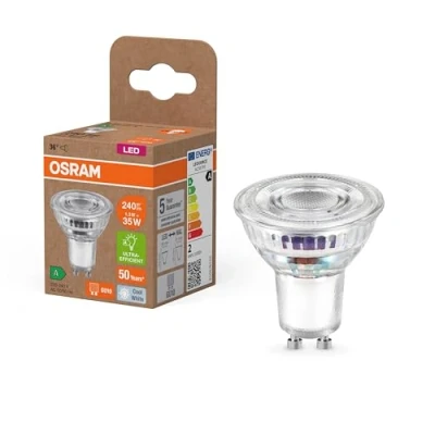Afbeelding van OSRAM 4099854245237 LED reflectorlamp lamp Energielabel A (A G) GU10 Reflector 1.3 W = 35 Neutraalwit (Ø x h) 50 mm 1 stuk(s)