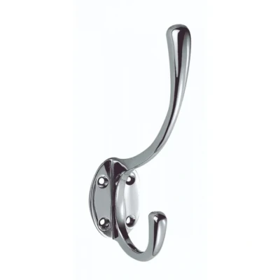 Afbeelding van Carlisle Brass Hoed en jashaak &quot;Victoria&quot; gepolijst chrome