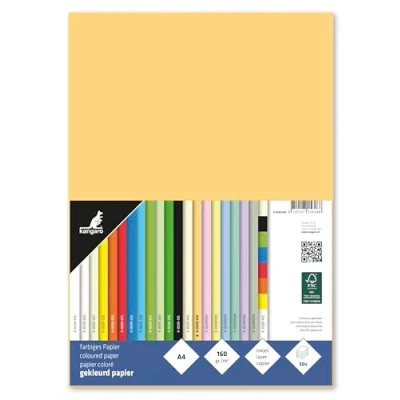 Afbeelding van Kangaro papier A4 160 gram donkerchamois pak 50 vel K 0039 436