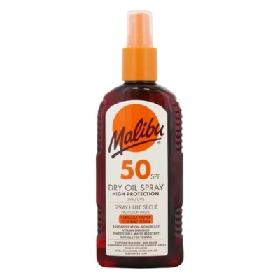 Afbeelding van Malibu Zonnebrand Dry Oil Spray SPF50 200 ml.