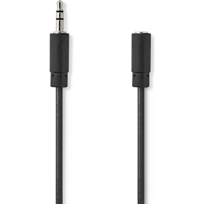 Afbeelding van Nedis Stereo Audiokabel 3,5 mm Male Female Vernikkeld 1.00 m Rond Doos