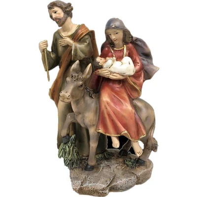 Afbeelding van Kerststal set DKD Home Decor Hars (2 Stuks) (12 x 12 21 cm)