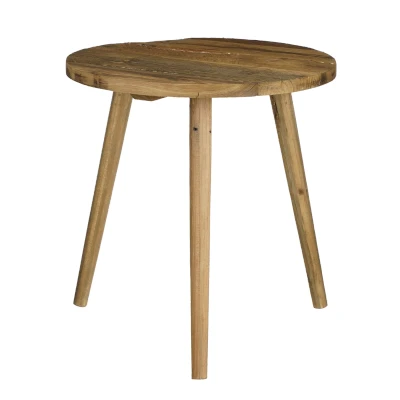 Afbeelding van Bold Bijzettafel H42,5 x Ø40 cm Gerecycled Hout Bruin