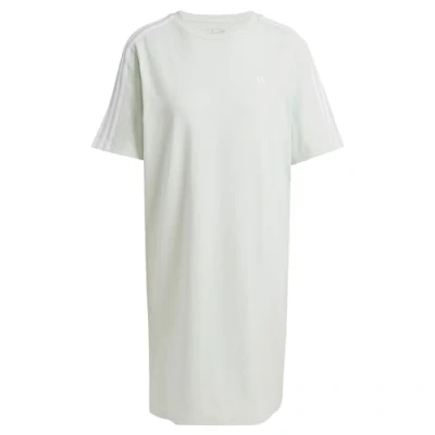 Afbeelding van adidas Sportswear Essentials 3 Stripes Single Boyfriend TEE Dress Jerseyjurk, Dames, Maat: XS, Linen green