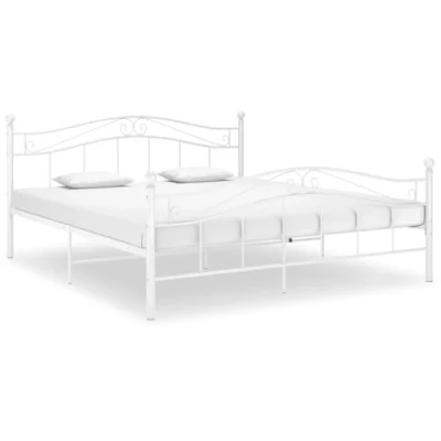 Afbeelding van vidaXL Bedframe metaal wit 140x200 cm
