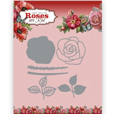 Afbeelding van Dies Amy Design Roses Are Red Buil up Rose