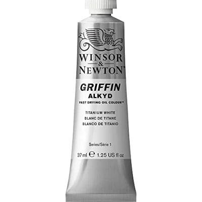 Afbeelding van Winsor &amp; Newton Griffin Alkyd Olieverf 37ML Titanium White 644