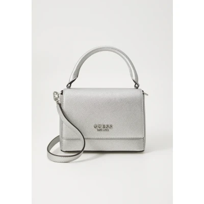 Afbeelding van Guess Fedana TOP Handle FLAP Handtas silvercoloured, Dames, Maat: One Size, Silver coloured