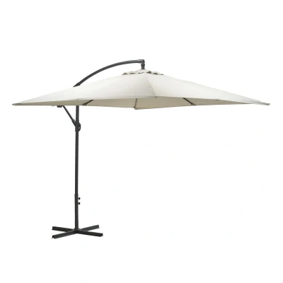 Afbeelding van Corfu Parasol 250x250 cm Carbon Black Sand