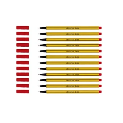 Afbeelding van LEVIATAN D400 balpen, rood, 12 stuks