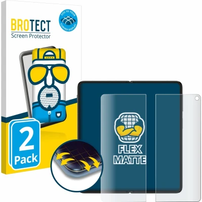 Afbeelding van BROTECT Screenprotector voor OnePlus Open Apex Edition (Inner display) Folie Beschermfolie matte volledig dekking (2 Stuks)