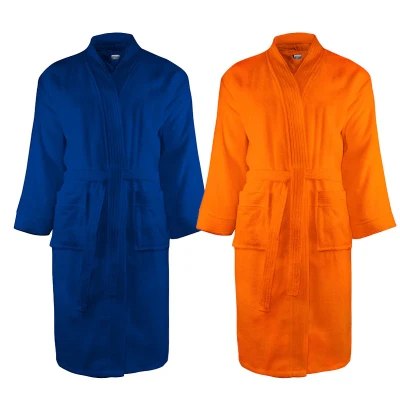 Afbeelding van The One Badjas zonder capuchon 340 gram Donker blauw L/XL