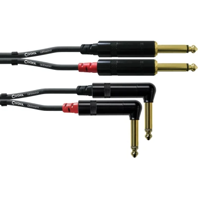 Afbeelding van Cordial CFU 1.5 PR Dubbele jack kabel 1,5 m Audiokabel