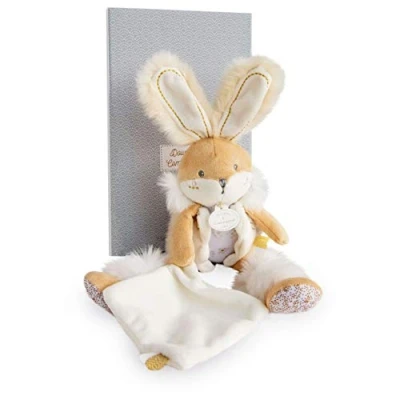 Image de doudou pantin lapin de sucre blanc et compagnie