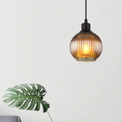 Afbeelding van Hanglamp Zumba, petrol, Ø 15 cm, glas