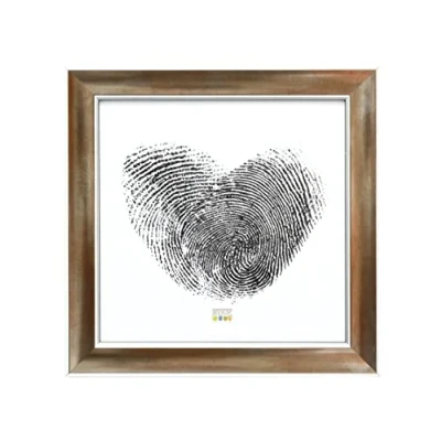 Afbeelding van Deknudt Frames fotolijst S45YD3 brons met zilver biesje 13x13 cm