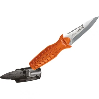Afbeelding van SALVIMAR Predathor Kniebandage voor volwassenen, uniseks, oranje, 70 mm