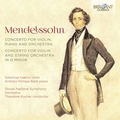 Afbeelding van Solomiya Ivakhiv Mendelssohn: Concerto For Violin and String Orchestra In D Minor, Violin, Piano (CD)