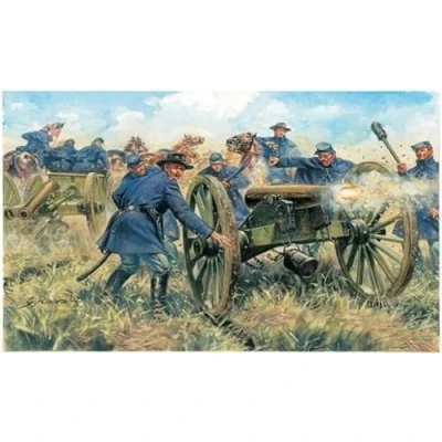Afbeelding van Italeri Union Artillery 1:72 (Ita6038s) modelbouwsets, hobbybouwspeelgoed voor kinderen, modelverf en accessoires