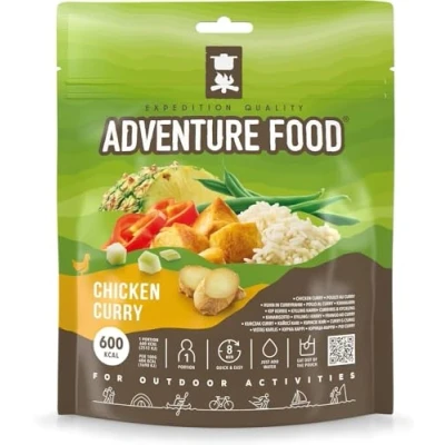 Afbeelding van Adventure food Kip Kerrie met Rijst outdoormaaltijd vriesdroogmaaltijd survival buitensportvoeding prepper trekkingfood
