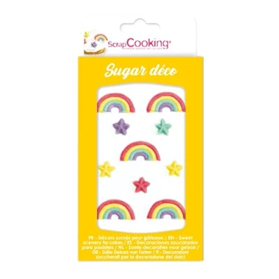 Afbeelding van ScrapCooking Suikerdecoraties Regenboog Set/10