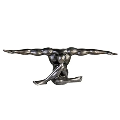 Afbeelding van Casablance Premium decoratieve sculptuur, antiek zilver, 61 x 20 cm