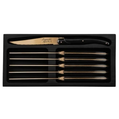 Afbeelding van Laguiole Style de Vie Steakmessen Prestige Line Koper 6 Stuks