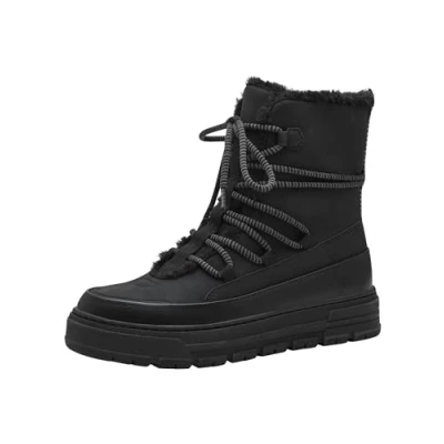 Afbeelding van Marco Tozzi Snowboots, Dames, Maat: 40, Black comb Kunststof