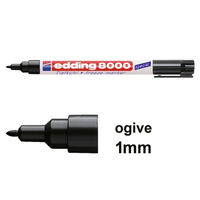 Image de Edding 8000 marqueur pour surgelés (ogive de 1 mm) noir