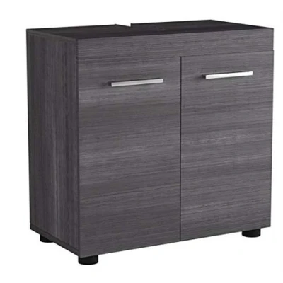 Image de Trendteam Meuble sous vasque Runner argenté fumé