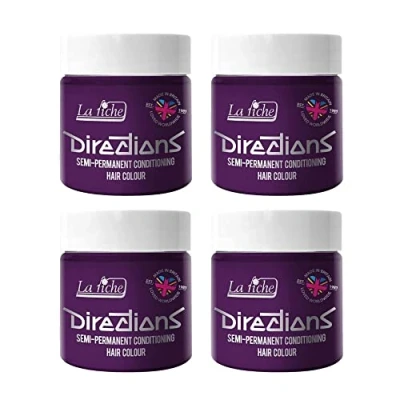 Afbeelding van La Riche Directions 4 x semi permanente haarverf 100 ml (pruim)