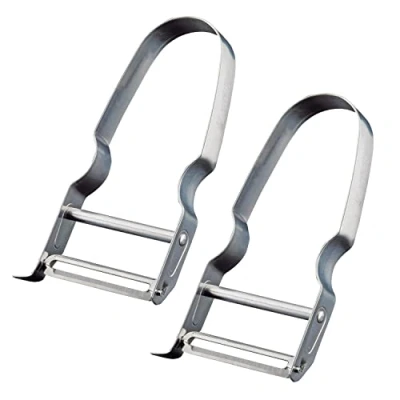 Afbeelding van Westmark 2 stuks groenteschiller en asperges, U vormige dunschiller, roestvrij staal, 609022E3