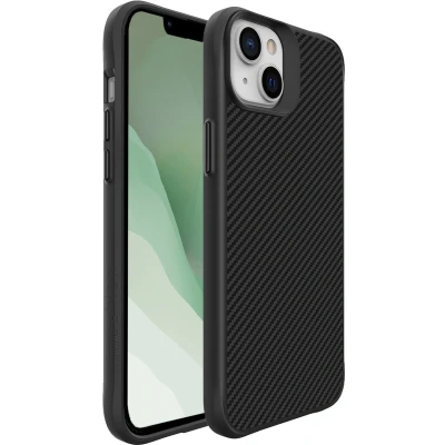Afbeelding van iMoshion Hoesje Geschikt voor iPhone 14 Plus Shockproof Rugged Hybrid Carbon Case Zwart