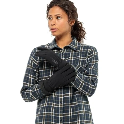 Afbeelding van Jack Wolfskin Handschoen Highloft Dames Zwart Maat M